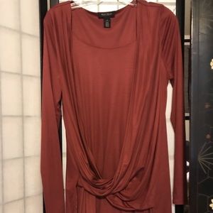 Maroon Front Tie top